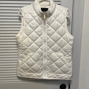 Kate Spade Puffer Vest - Off White - Size Medium